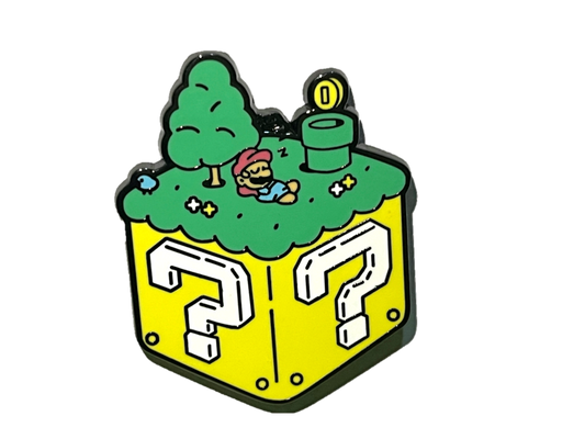 Mario Bros descansando sobre caja