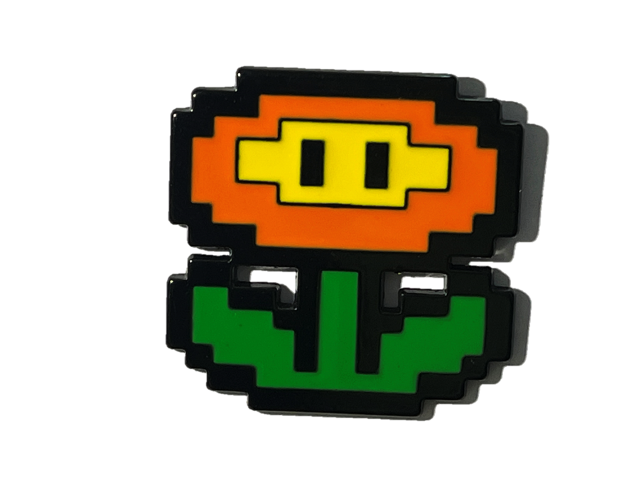 Flor de fuego pixeles - Mario Bros