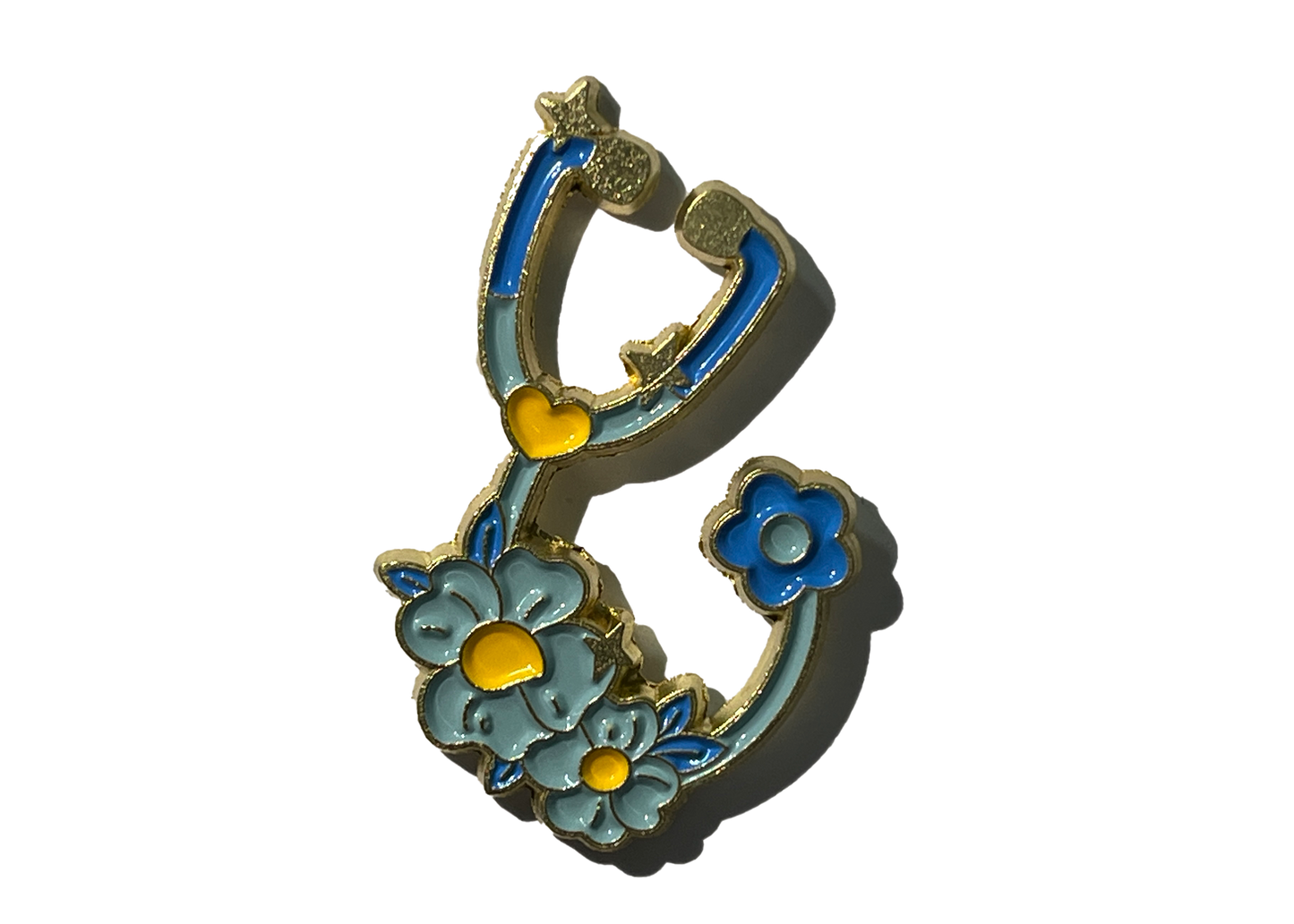 Estetoscopio con flores