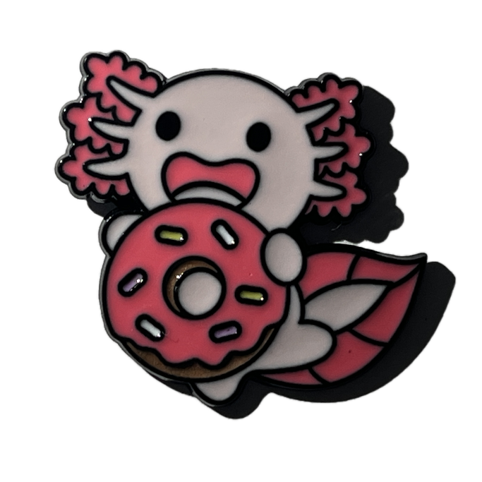 Ajolote con una dona