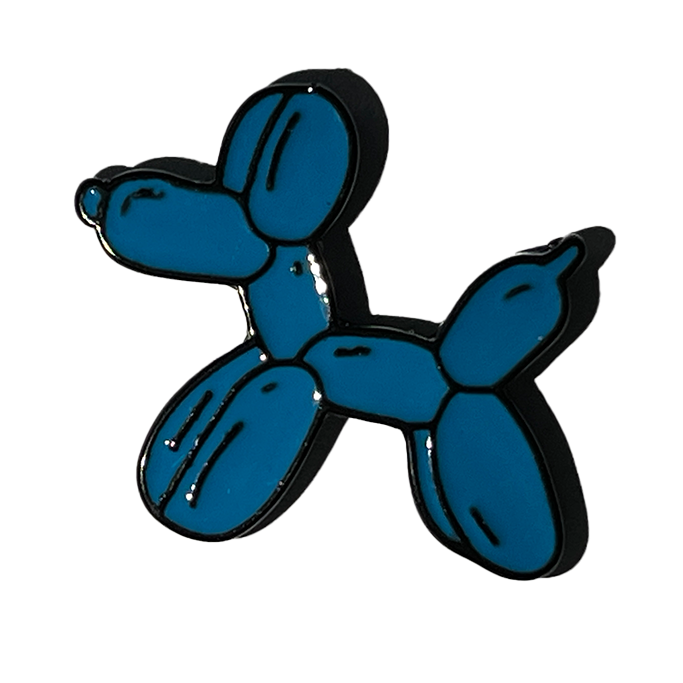 Globo azul en forma de perro