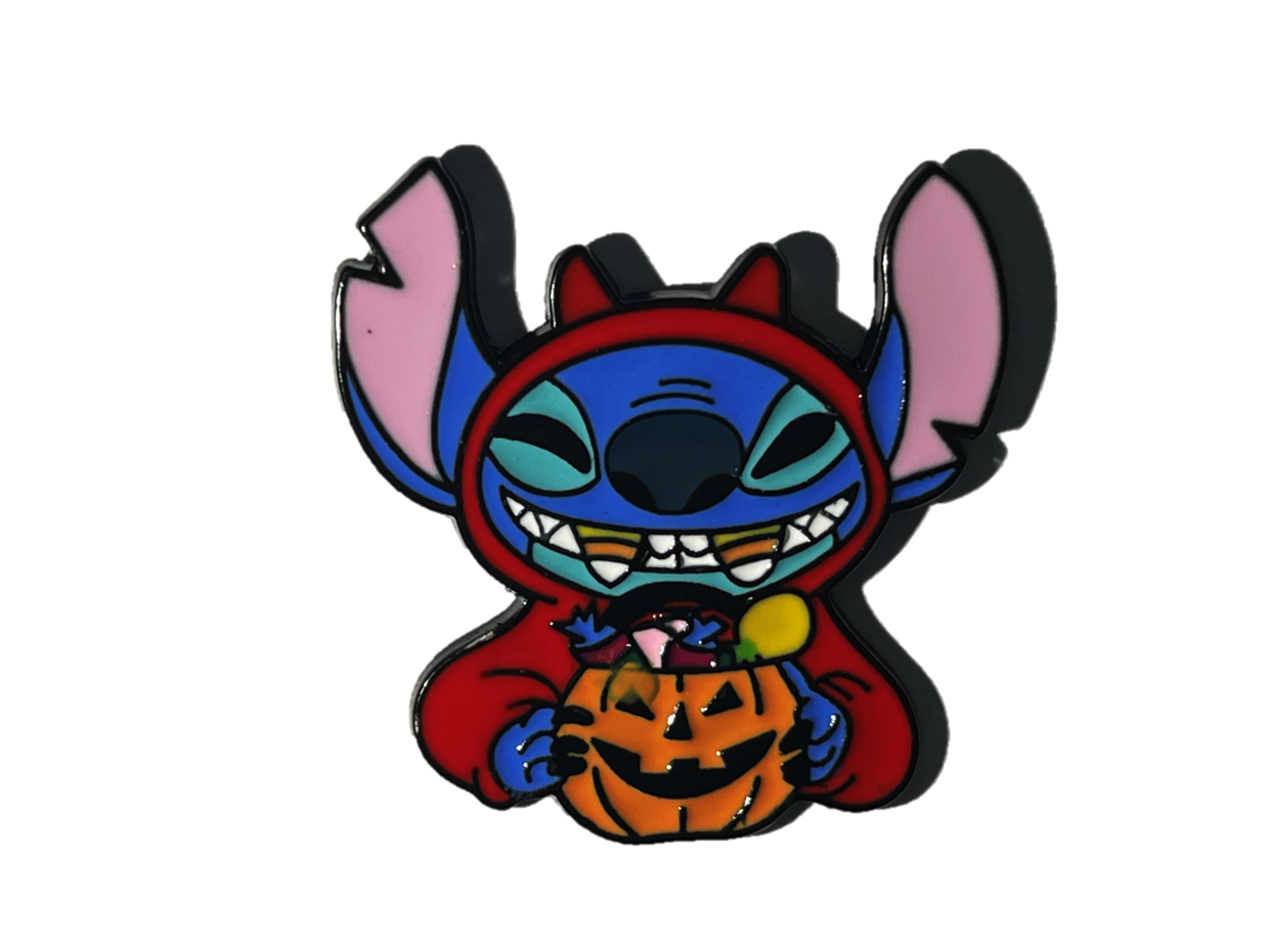 Stitch con disfraz de diablito