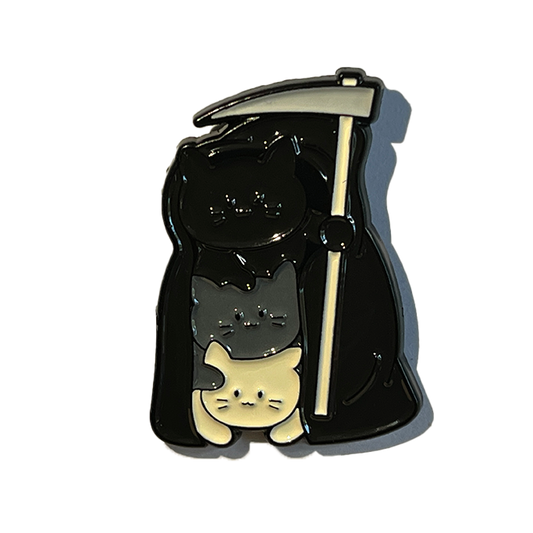 Three cats dressed as The Death