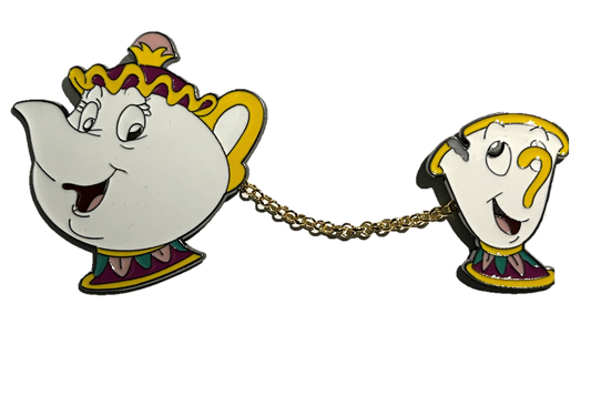 Mrs Potts y Chip (Cadena removible)