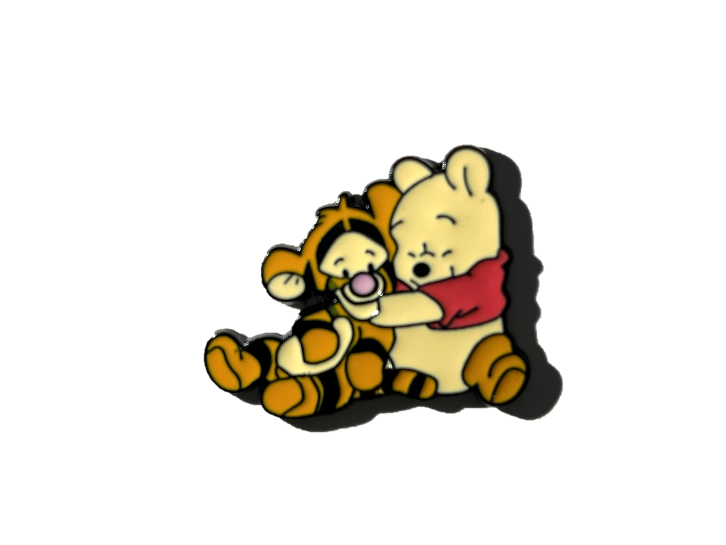 Baby Winnie Pooh hugging Tigger