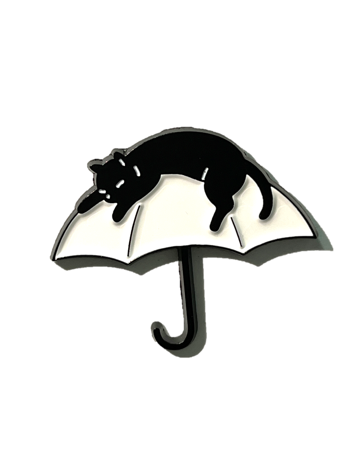 Black cat - White umbrella