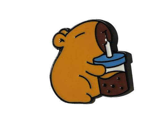 Capybara con bubbletea