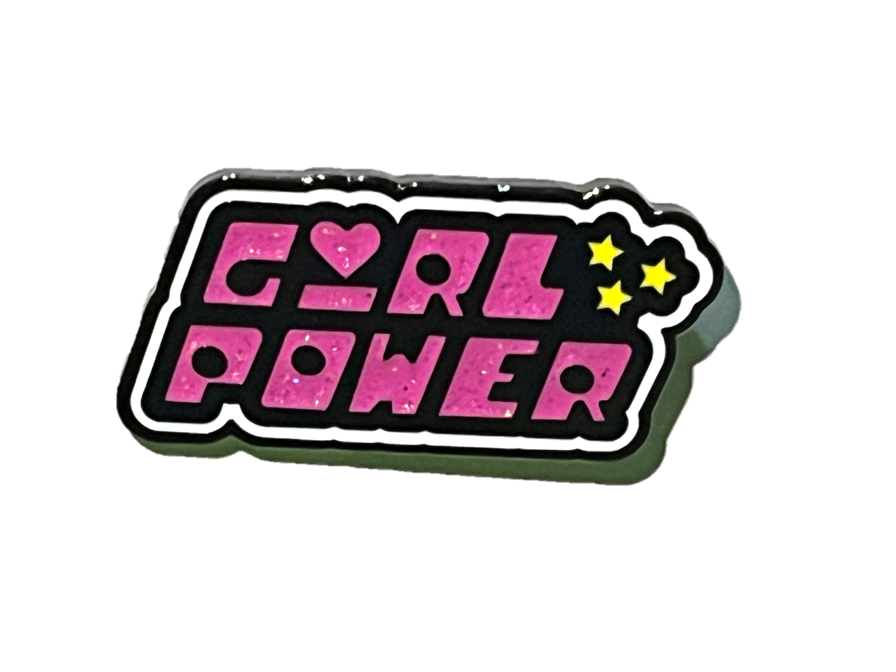 Girl Power with powerpuff girls typography