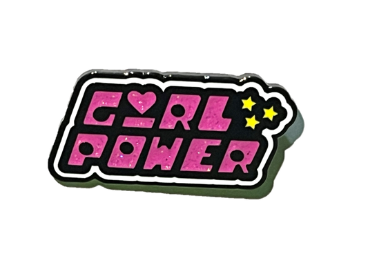 Girl Power with powerpuff girls typography