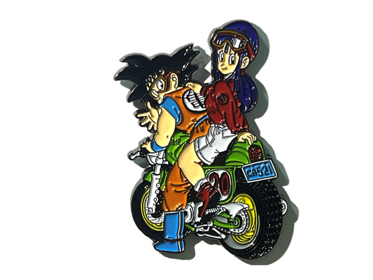 Goku & Milk en motocicleta