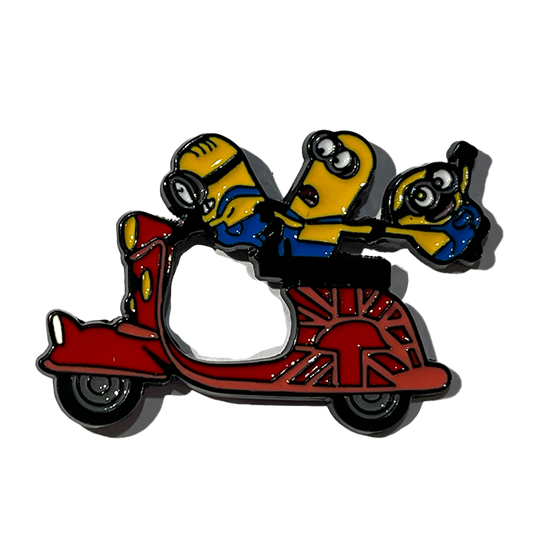 Los Minions en motocicleta