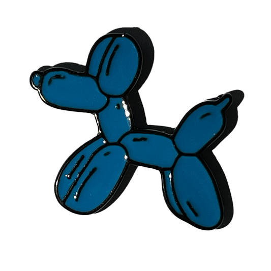 Globo azul en forma de perro