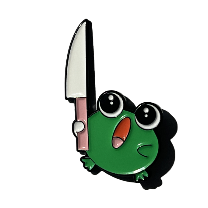 Ranita con cuchillo
