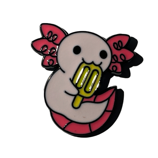 Ajolote con un helado