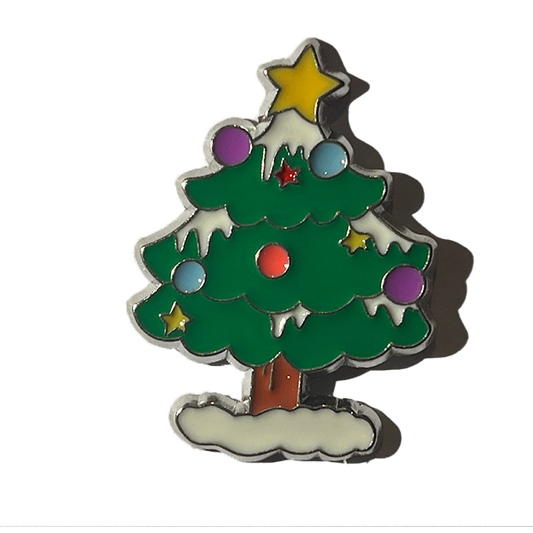 Arbolito de navidad con nieve