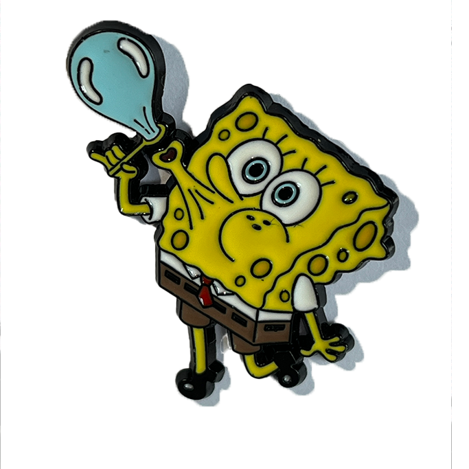 Bob Esponja haciendo burbujas de jabón