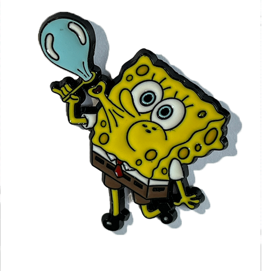 Bob Esponja haciendo burbujas de jabón