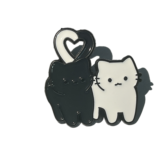 Black & White cat- Tail in love