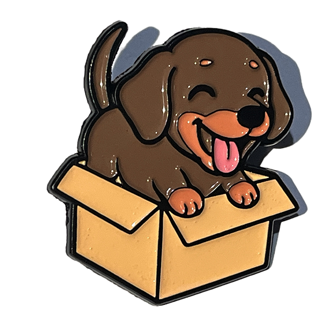 Salchicha dentro de una caja