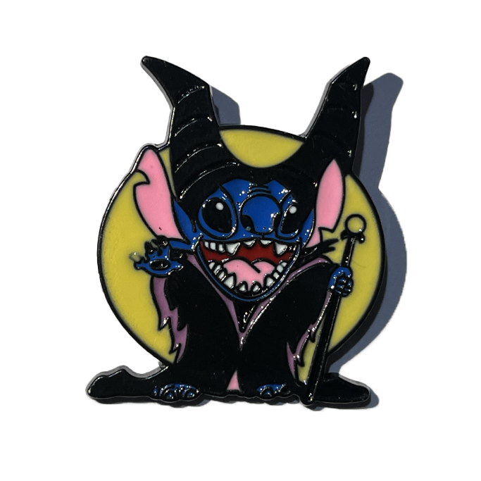 Stitch vestido de Maléfica