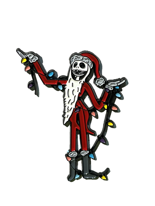 Jack Skellington with Christmas lights