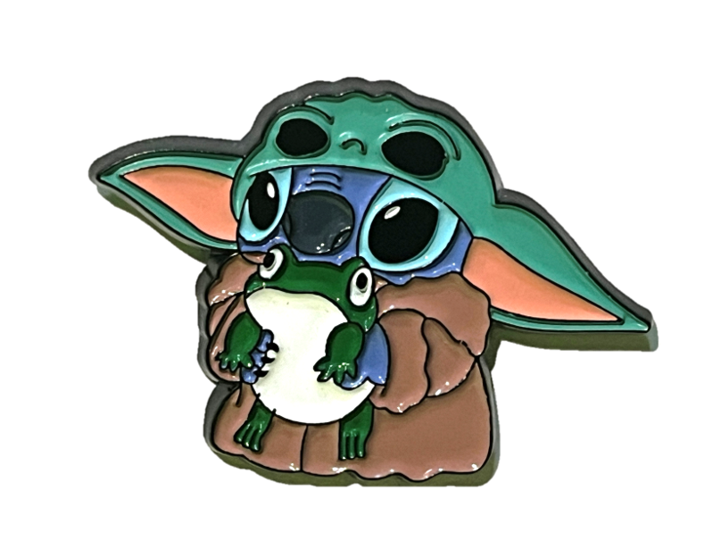 Stitch vestido de Grogu