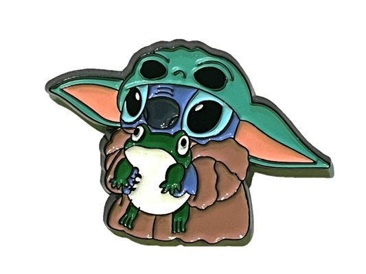 Stitch vestido de Grogu