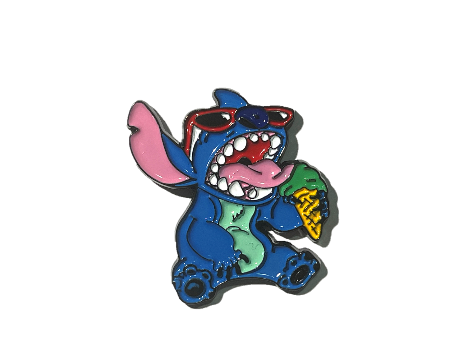 Stitch comiendo helado