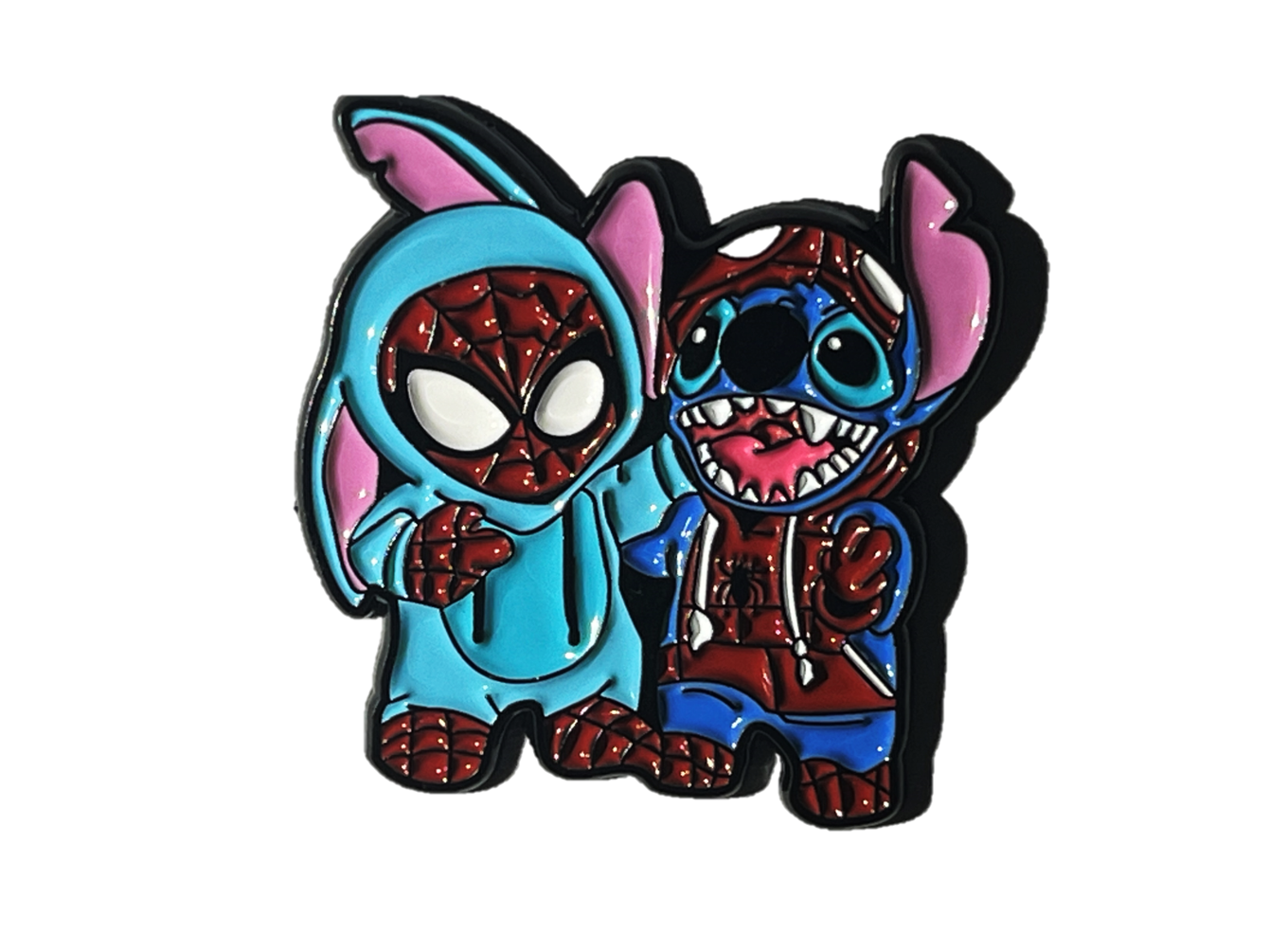 Spiderman y Stitch intercambian trajes