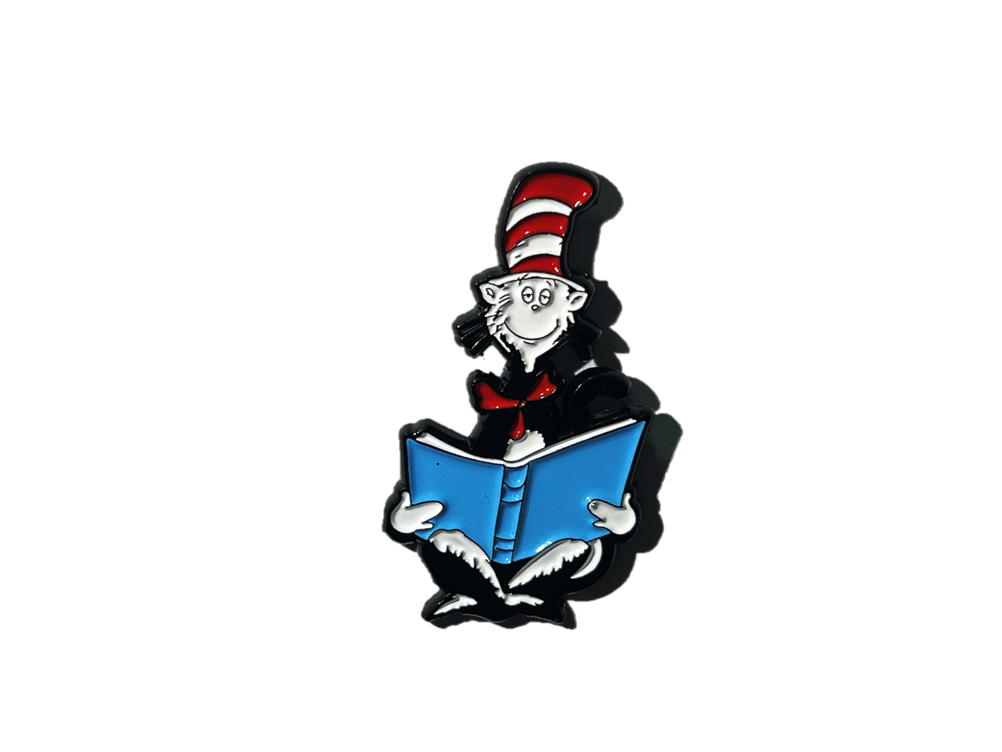 The Cat in the Hat reading a book