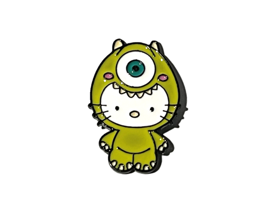 Hello Kitty vestida de Mike Wazowski